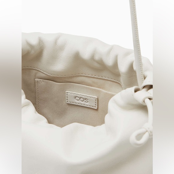 Cos Mini Cavatelli Clutch in White Leather - Picture 7 of 12